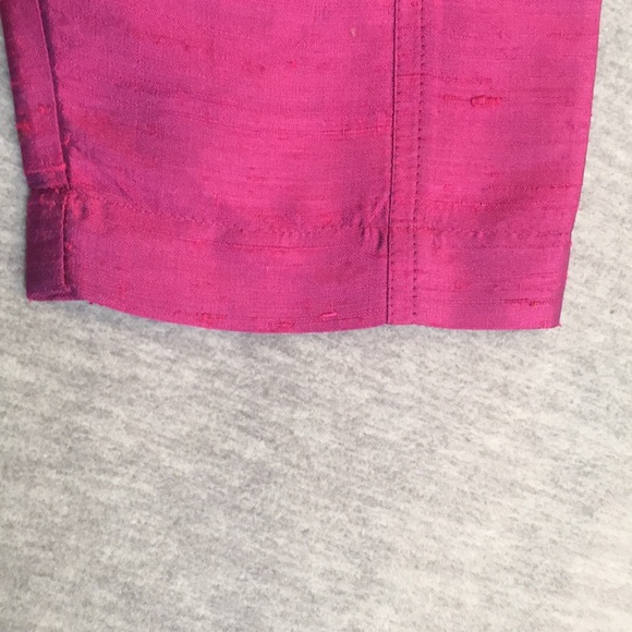 CHICO’S Silk Textured Oversized Relaxed Fit Fuchsia Jacket Size Large - Picture 12 of 16